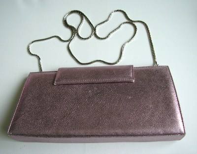 Magrit metallic pink slingback matching bag size4 003
