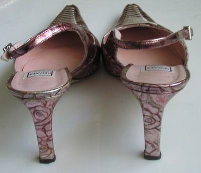 Renata rose lace shoes matching clutch bag size 7 005