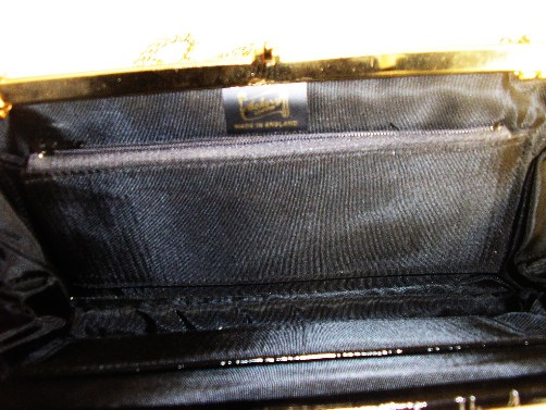 Ackery black leather clutch ,should...jpg