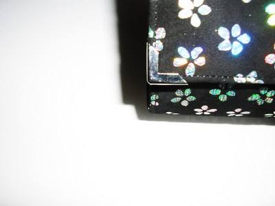 Renata black suede holographic flowers 003